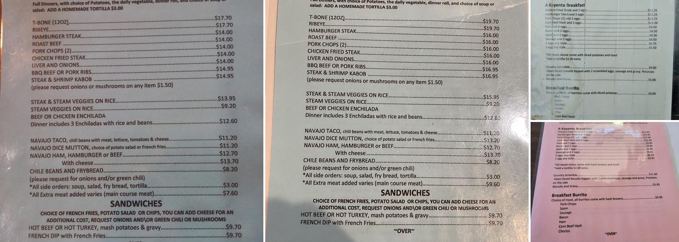 Blue Coffee Pot Restaurant Menu