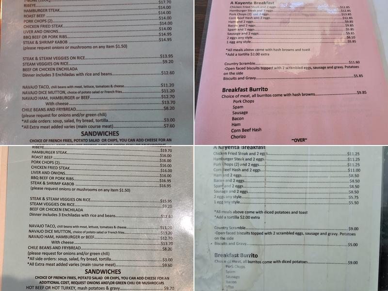 Blue Coffee Pot Restaurant Menu