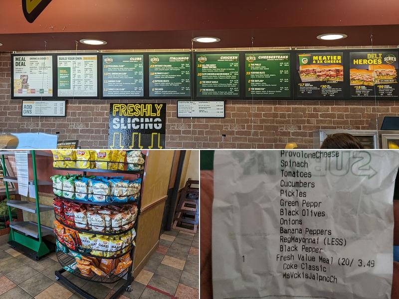 Subway Menu