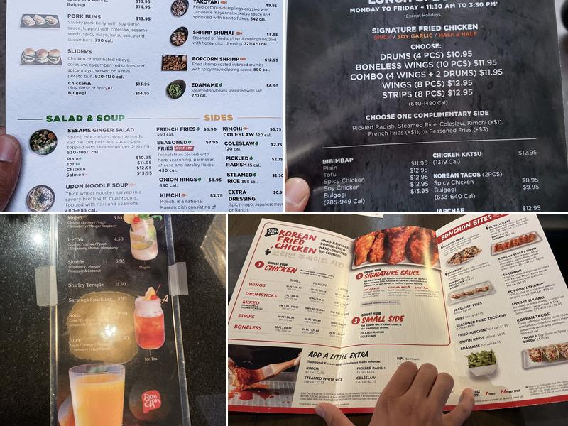 Bonchon Menu