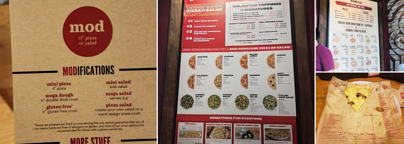 MOD Pizza Menu