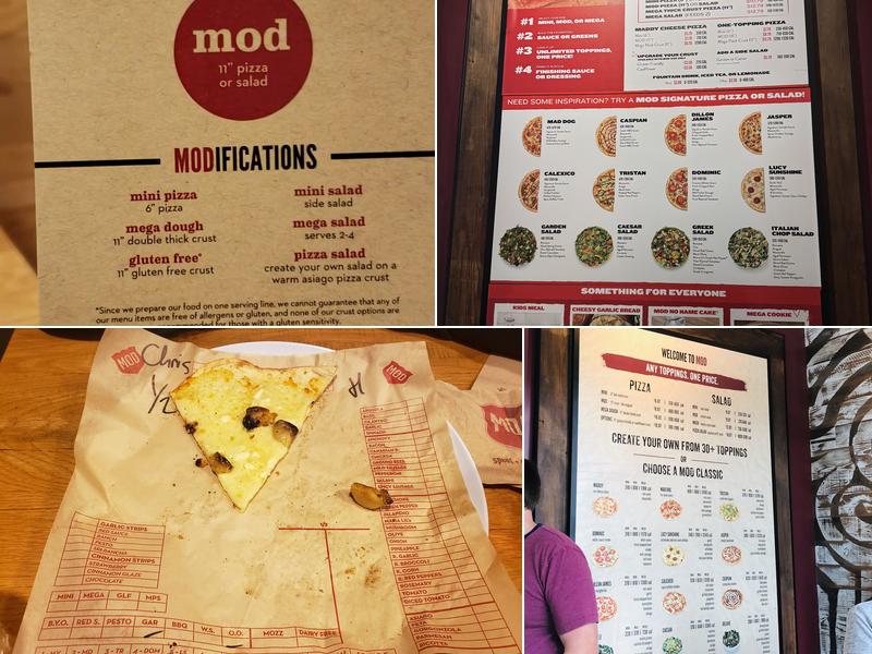 MOD Pizza Menu