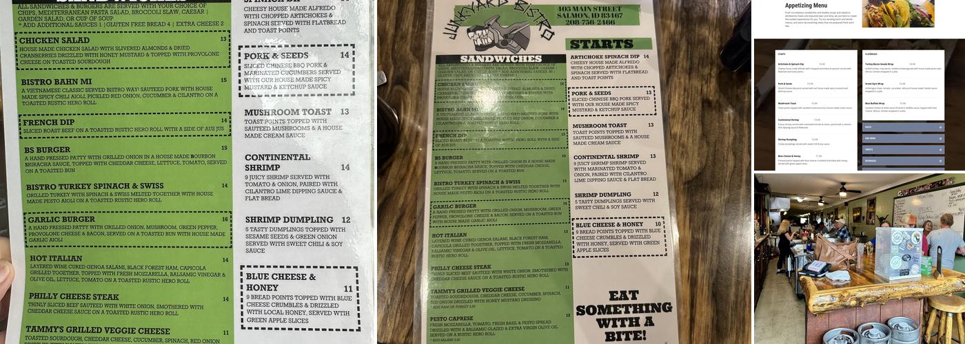 Junkyard Bistro Menu