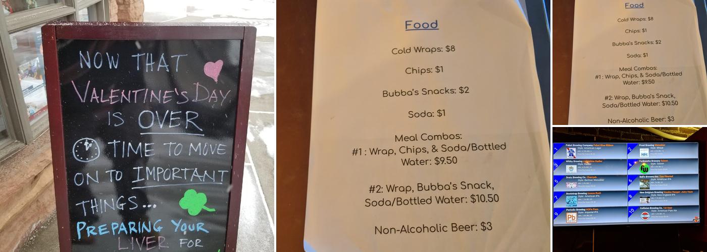 Quarters Bar+Arcade Menu