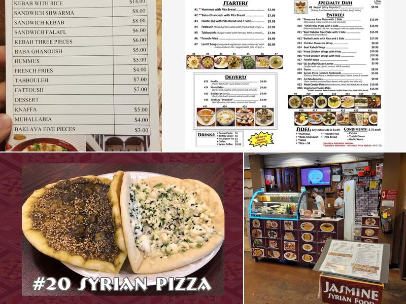 JASMINE SYRIAN FOOD Menu
