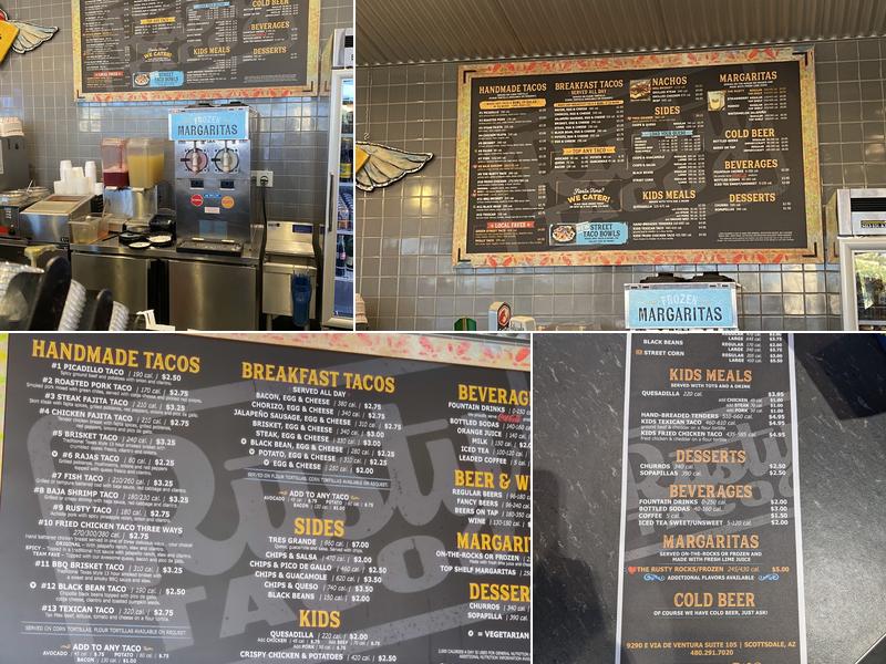 Rusty Taco Menu