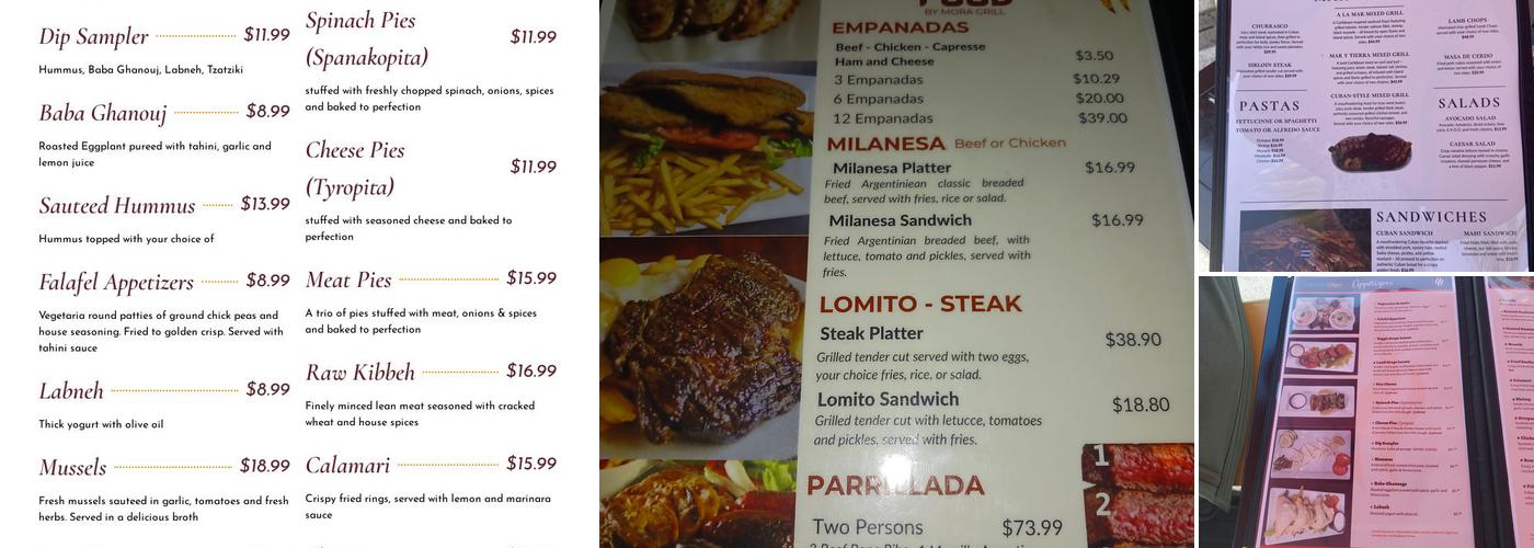 MORA GRILL Menu