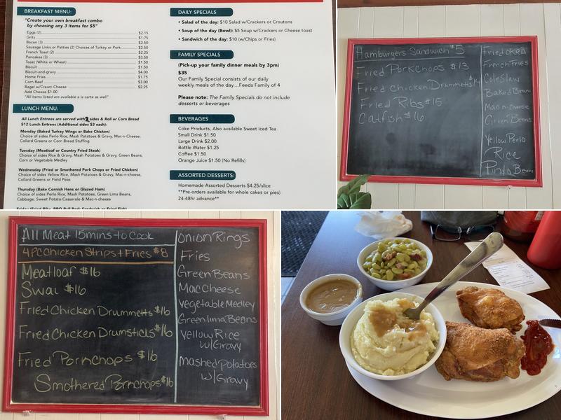 GG's Heavenly Soul Food Menu