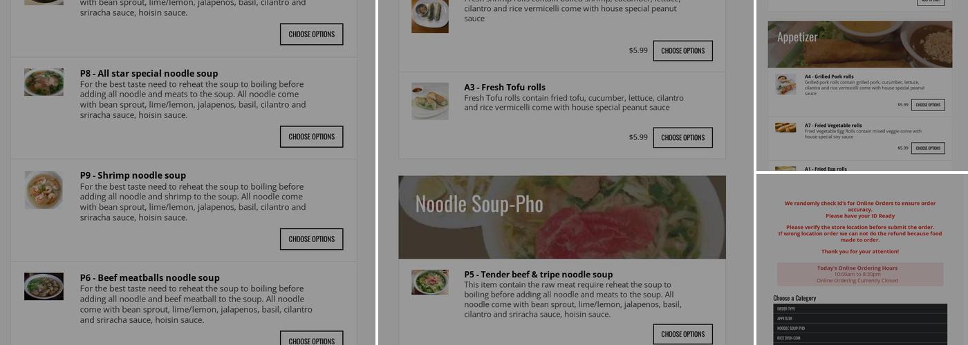 PHO 24 Sandy Springs Menu