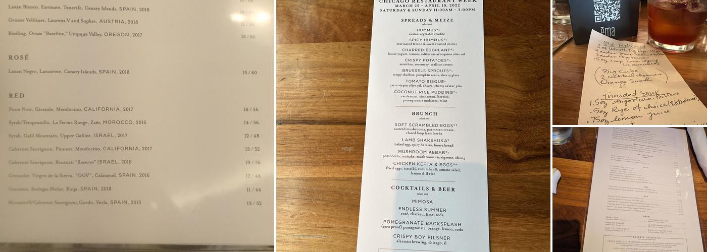 Ema Menu