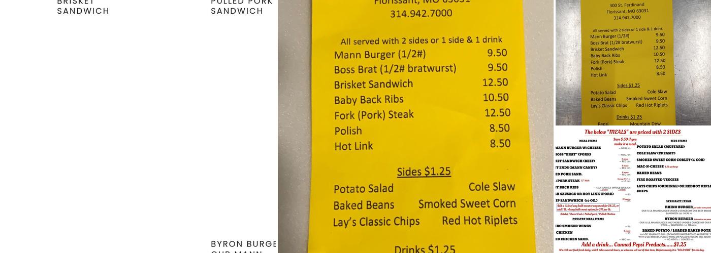 Mann Meats Menu