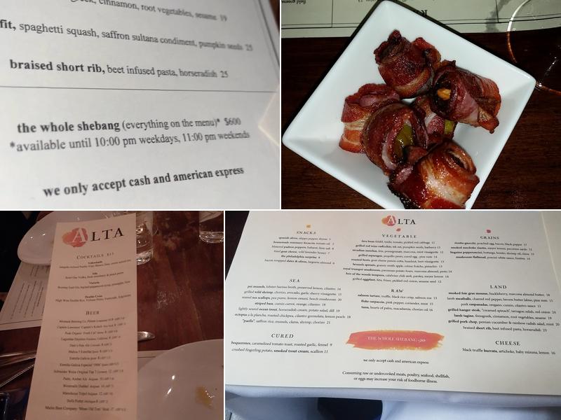 Alta Menu