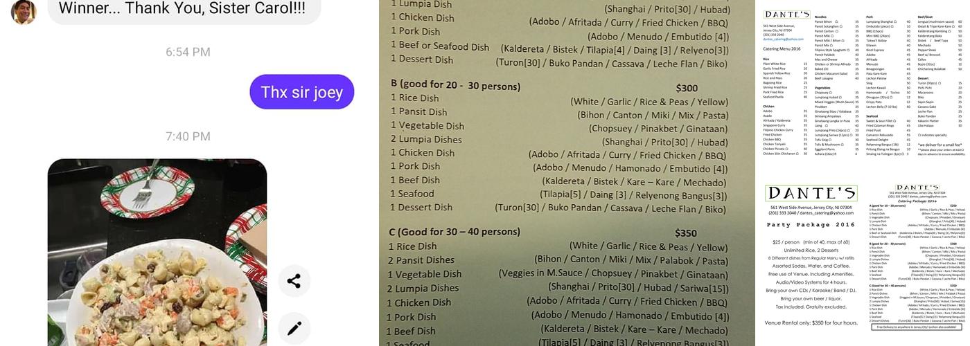 CAROL'S CABALEN BY RJP Menu