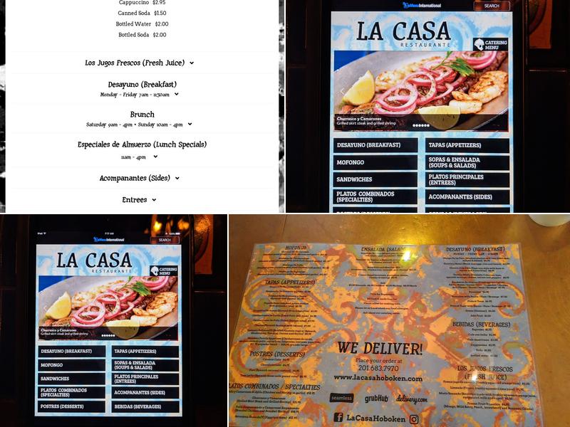 La Casa Menu
