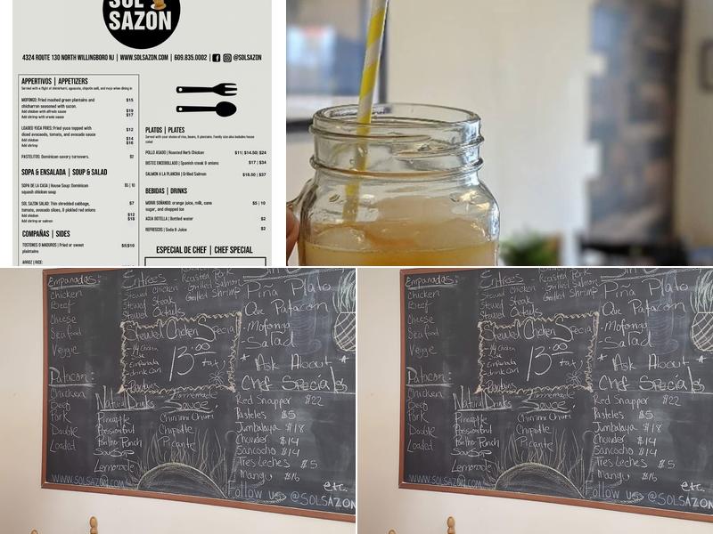 Sol Sazon Menu
