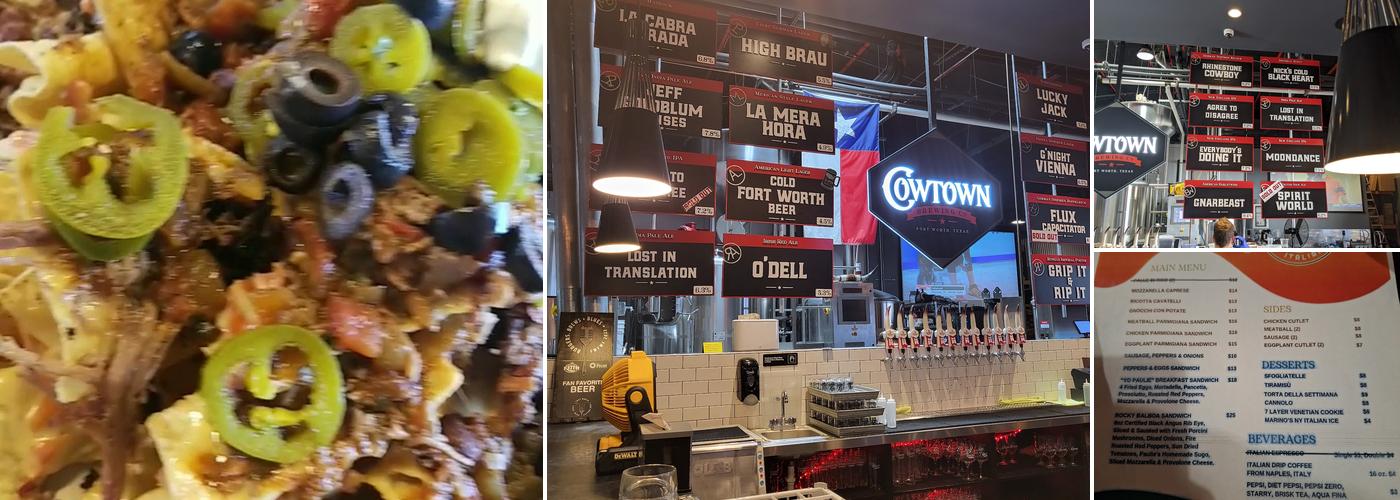 Cowtown Brewing Company Menu