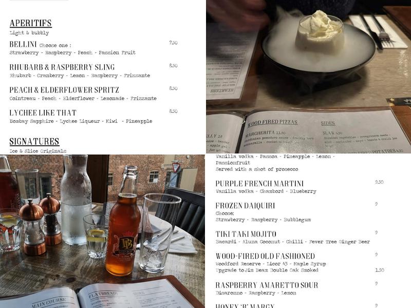 Ice & Slice at The Kiln Menu