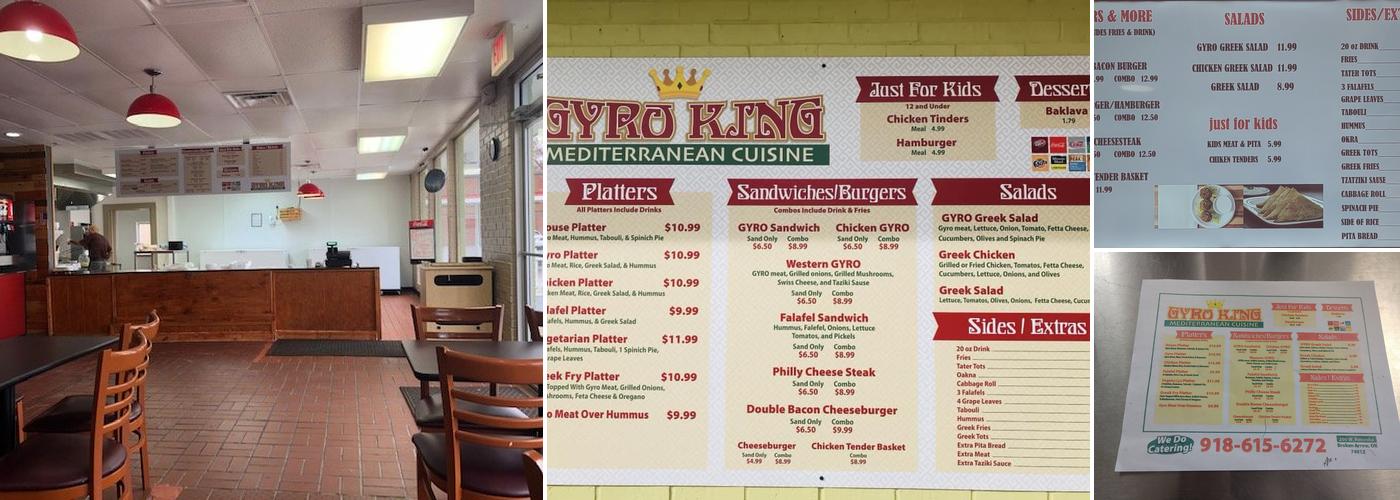 GYRO KING Menu