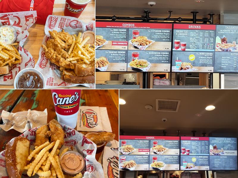 Raising Cane's Chicken Fingers Menu