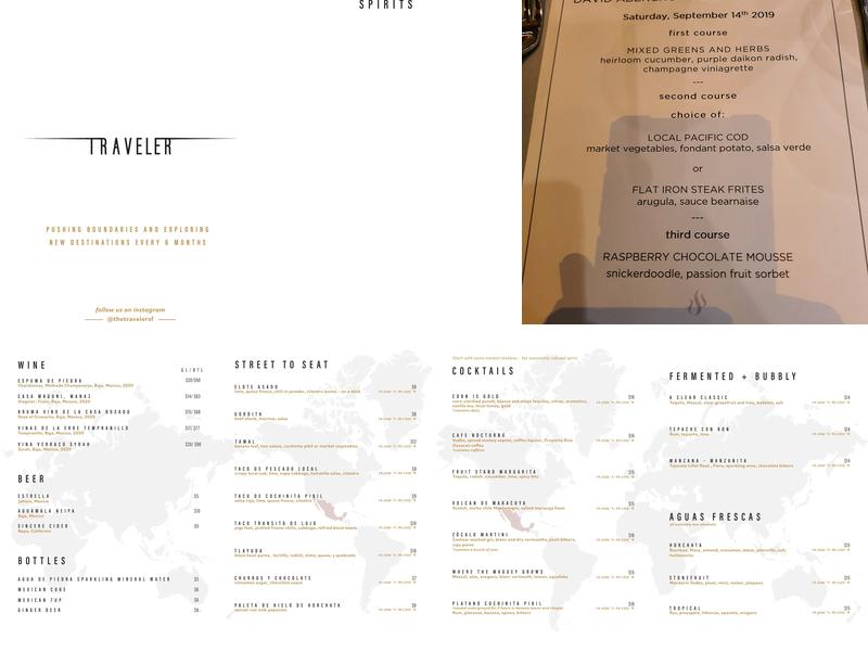 ROOFTOP 25 Menu