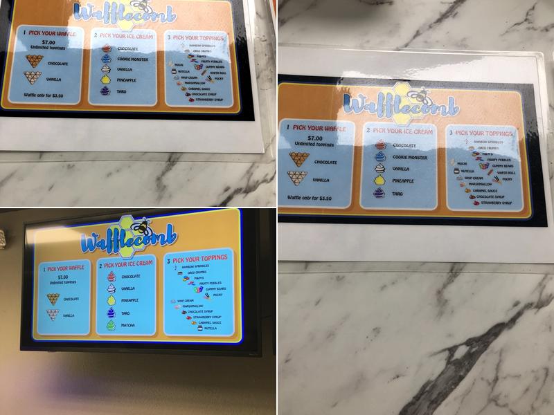 Wafflecomb Menu