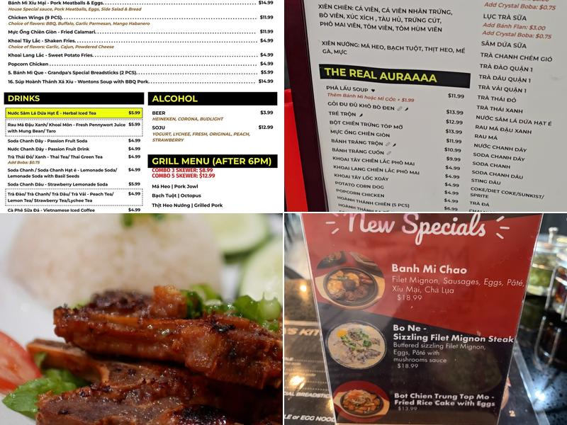 Grandpa’s Kitchen Grill - Bar 168 Menu