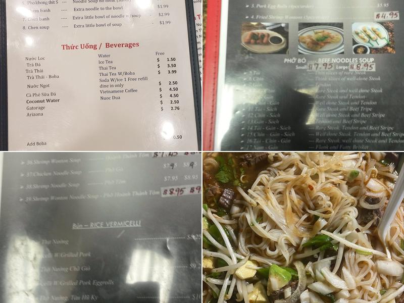Pho Lee Menu