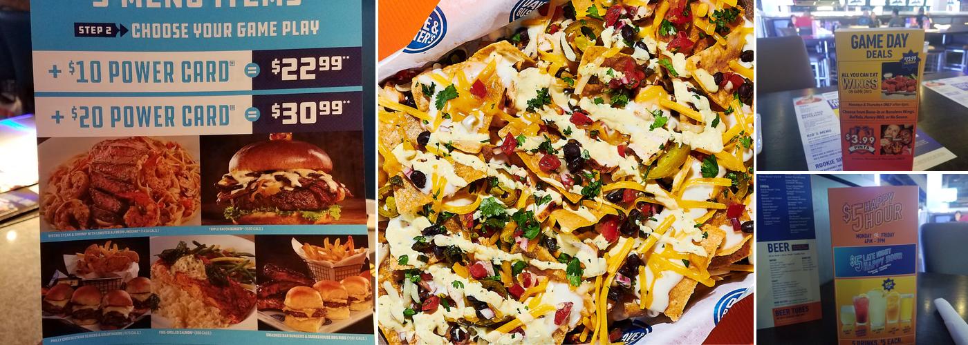 Dave & Buster's Thousand Oaks Menu