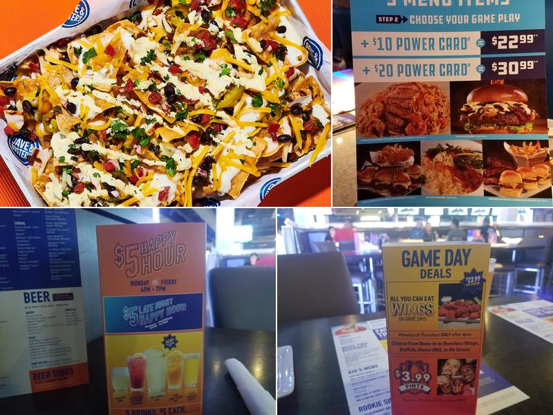 Dave & Buster's Thousand Oaks Menu