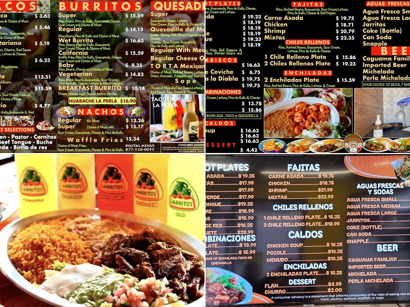 Taquería La Perla Menu