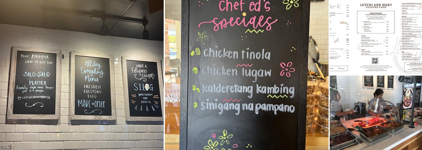 Lutchi and Mary Menu