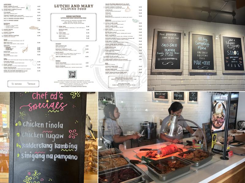 Lutchi and Mary Menu