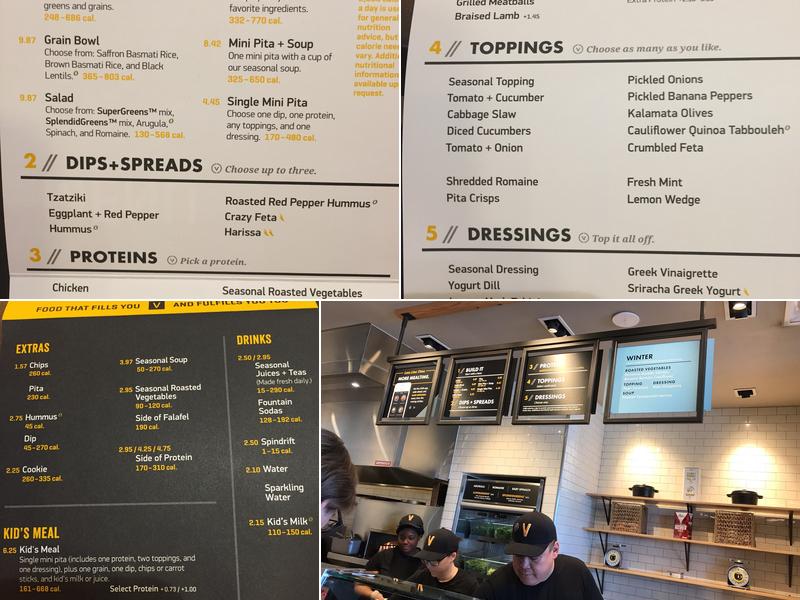 CAVA Menu