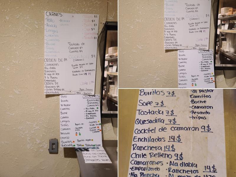 Tacos Don Toño Menu