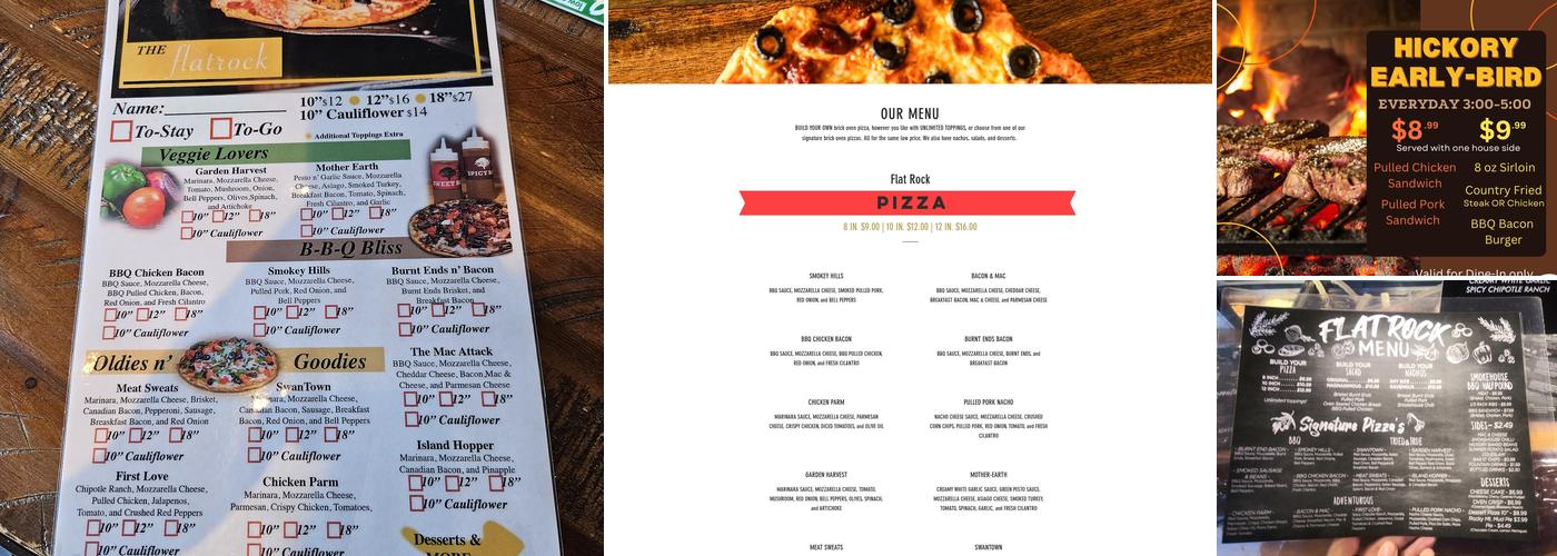 Flat Rock Menu