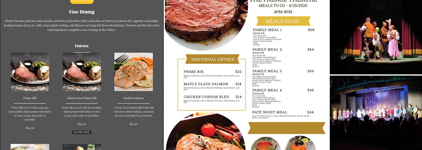 The Palace Theatre Menu