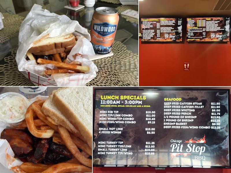 Chicago Pit Stop BBQ Menu
