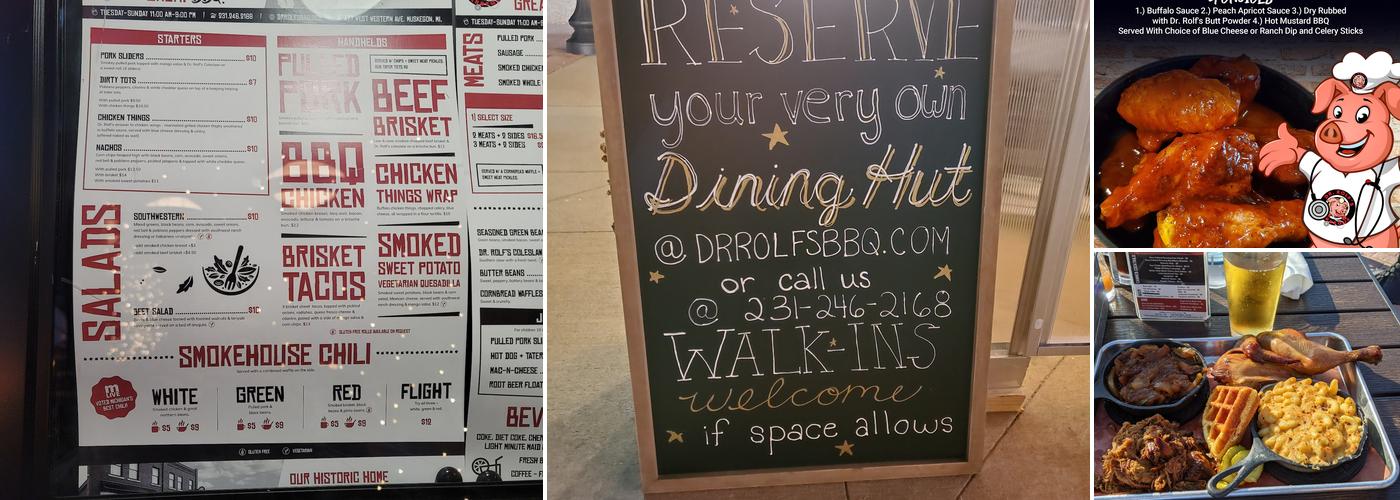 Dr. Rolf's Barbeque Menu