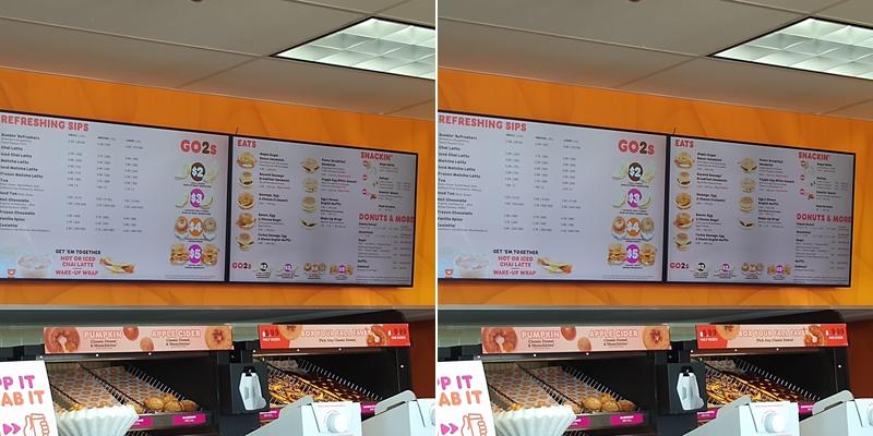 Dunkin' Menu