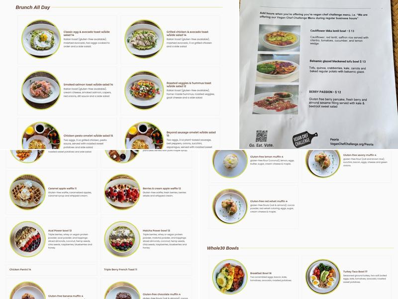 EatandEvolve Bistro Menu