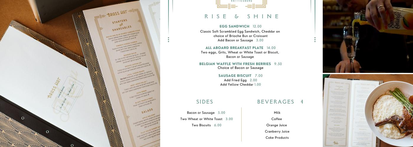 Brass Hat Menu