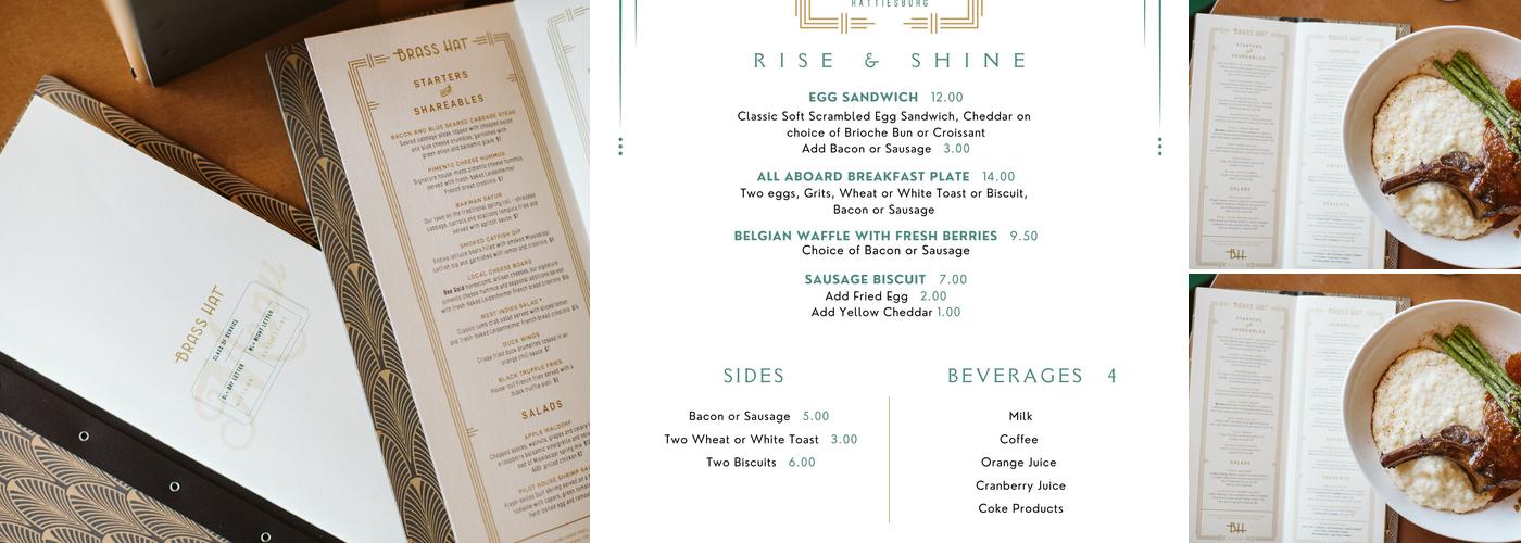 Brass Hat Menu