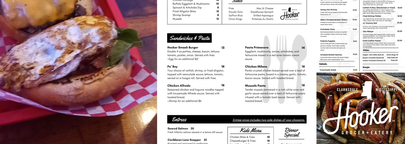 Hooker Grocer & Eatery Menu
