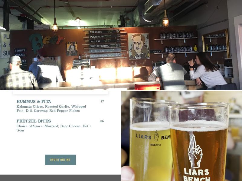 Liars Bench Beer Co Menu