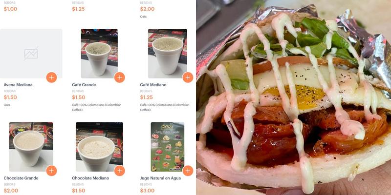 Cafe el Colombiano Menu