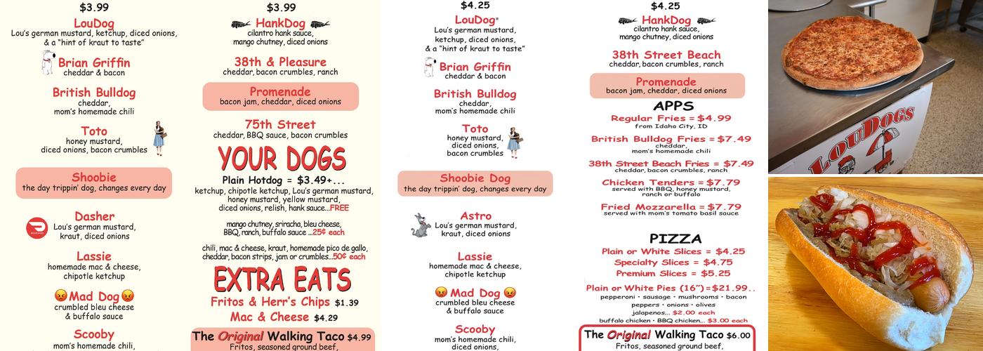 LouDogs Menu