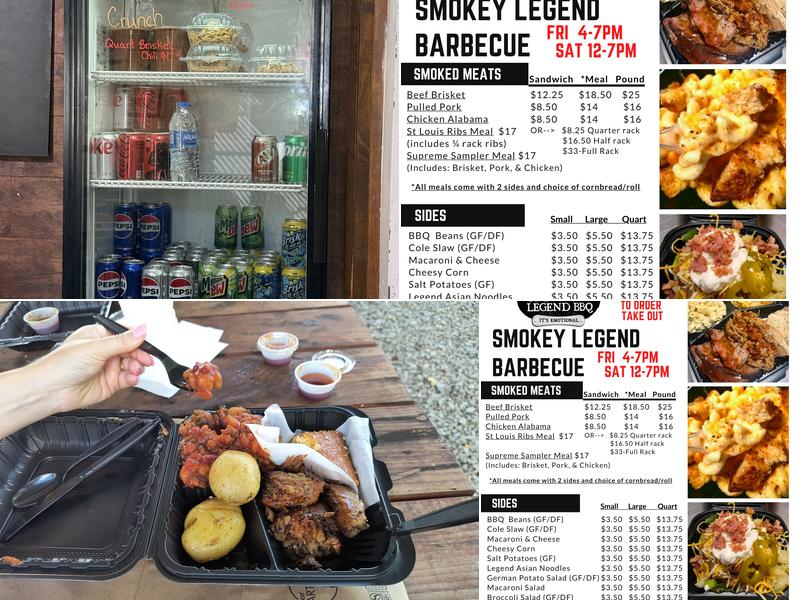 Smokey Legend Barbecue Menu