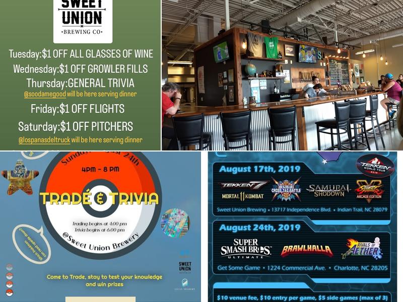 Sweet Union Brewing Menu