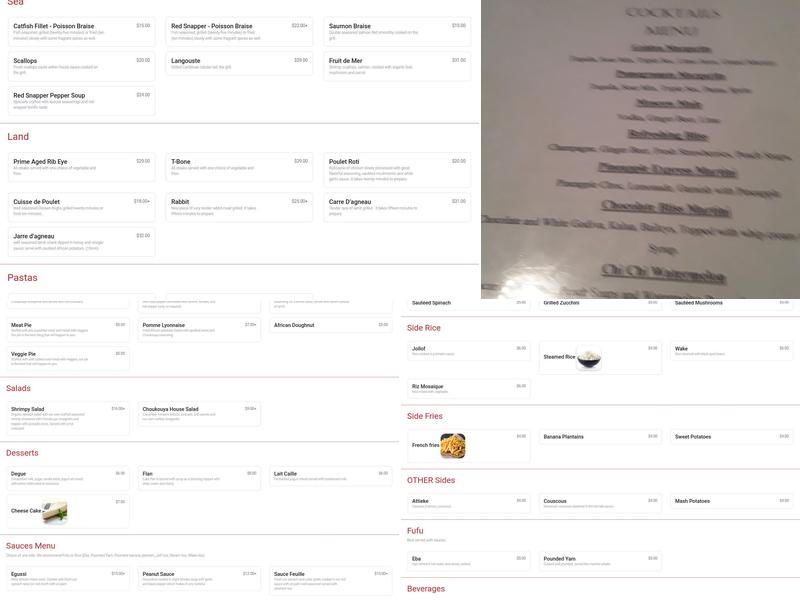 Choukouya Resto-Bar Menu