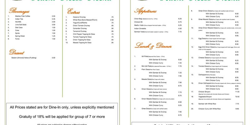 Ruchi Mess Menu